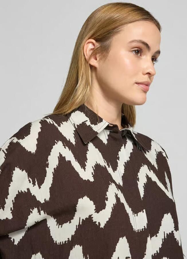 OPUS PANTS Blouse van viscosemix met 3 4-mouw model 'FAWEN'