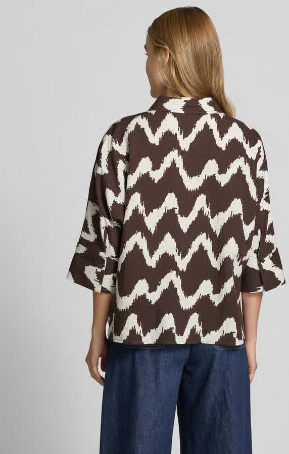 OPUS PANTS Blouse van viscosemix met 3 4-mouw model 'FAWEN' - Foto 2