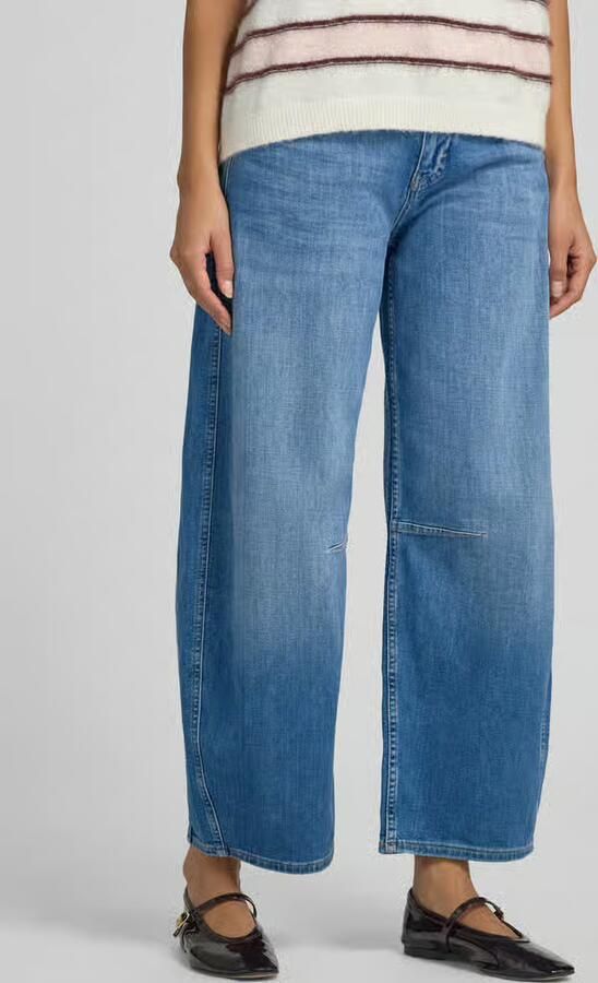 OPUS PANTS High waist barrel jeans met deelnaden - Foto 3