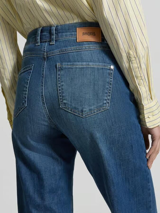 OPUS PANTS Jeans in Used-look met franjes model 'Mari mash' - Foto 2