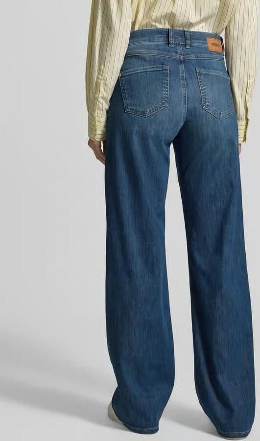 OPUS PANTS Jeans in Used-look met franjes model 'Mari mash'