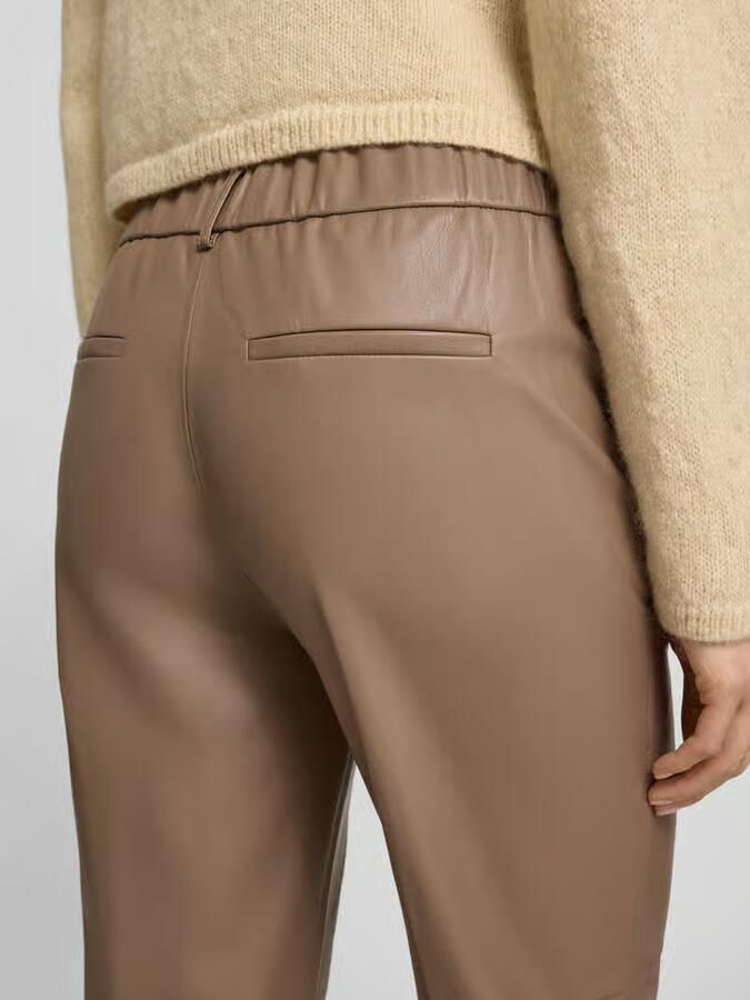 OPUS PANTS Loose fit broek in lederlook model 'Luane'