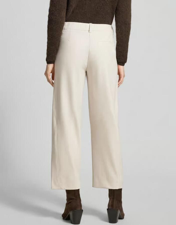 OPUS PANTS Straight leg stoffen broek met paspelzak aan de achterkant model 'Mette'
