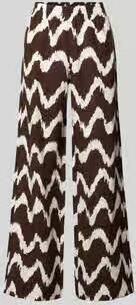 OPUS PANTS Wide leg broek van Viscosemix met elastische band