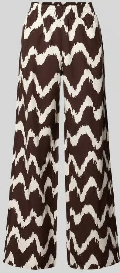OPUS PANTS Wide leg broek van Viscosemix met elastische band - Foto 2