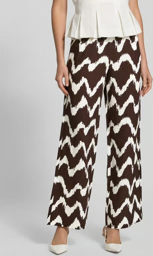 OPUS PANTS Wide leg broek van Viscosemix met elastische band - Foto 3