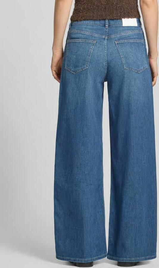 OPUS PANTS Wide leg jeans met steekzakken model 'Mari willow'
