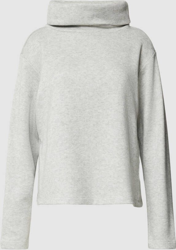 Opus Sweatshirt in gemêleerde look model 'Gingy'