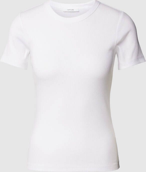 Opus T-shirt met ronde hals model 'Samuna'