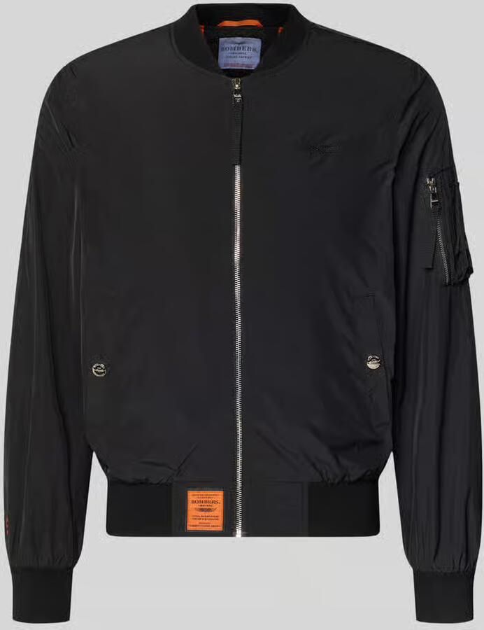 Original Bombers bomberjack met labelpatch en steekzakken - Foto 2
