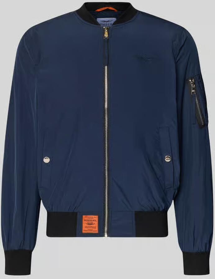 Original Bombers bomberjack met labelpatch en steekzakken - Foto 2