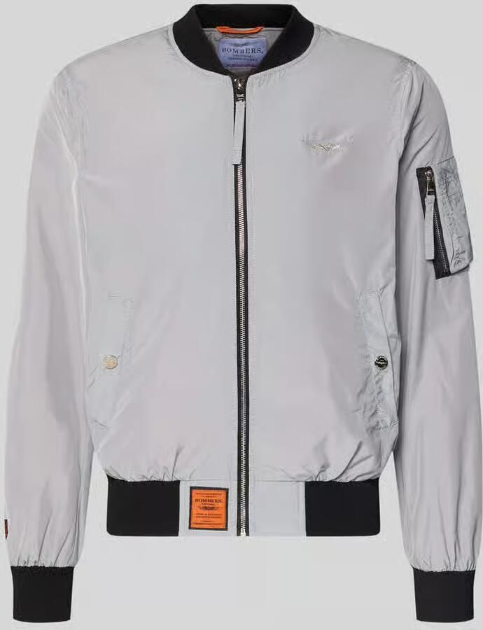 Original Bombers bomberjack met labelpatch en steekzakken - Foto 2
