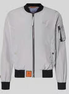 Original Bombers bomberjack met labelpatch en steekzakken