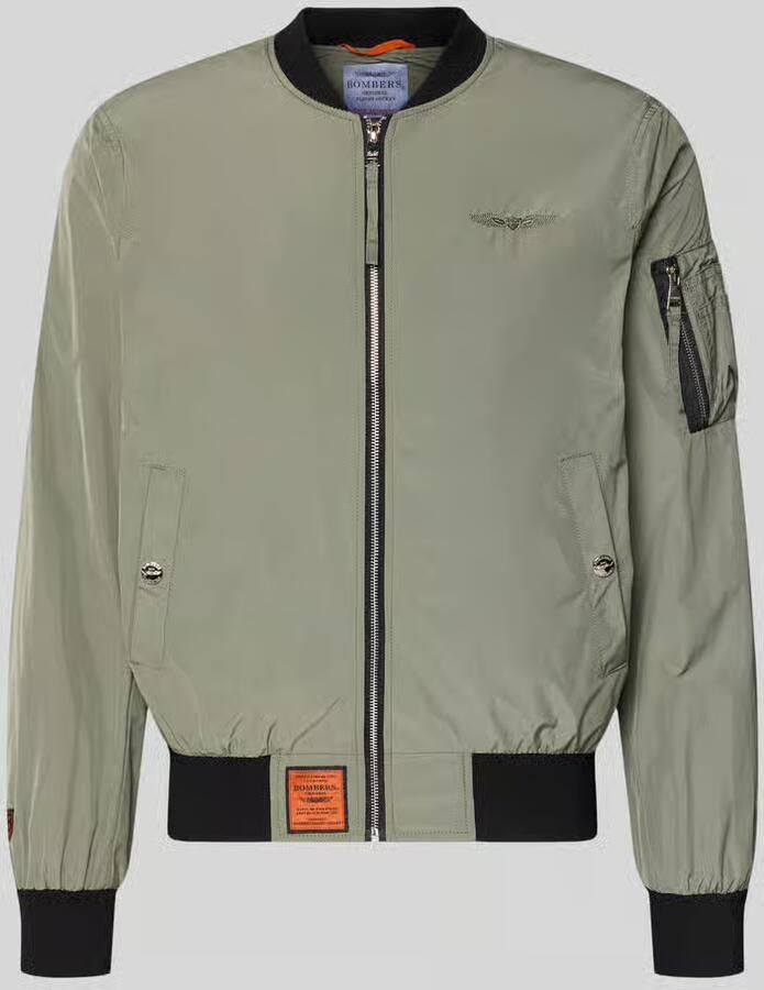 Original Bombers bomberjack met labelpatch en steekzakken - Foto 2