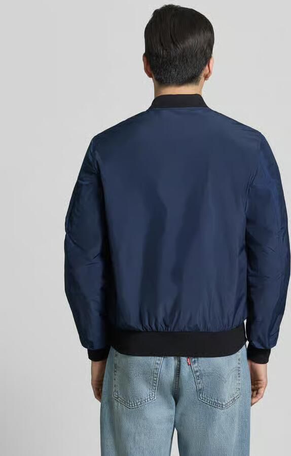 Original Bombers bomberjack met labelpatch en steekzakken