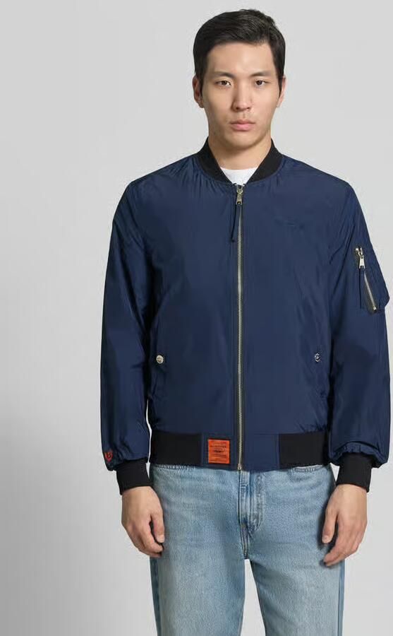 Original Bombers bomberjack met labelpatch en steekzakken - Foto 4