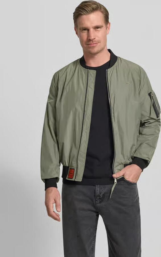 Original Bombers bomberjack met labelpatch en steekzakken - Foto 3