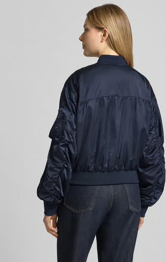 Original Bombers Bomberjack met ritszak op de mouw