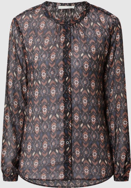 Oui Blouse van chiffon