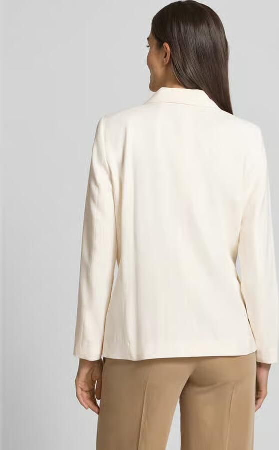 Oui Blazer van viscosemix met klepzakken en reverskraag