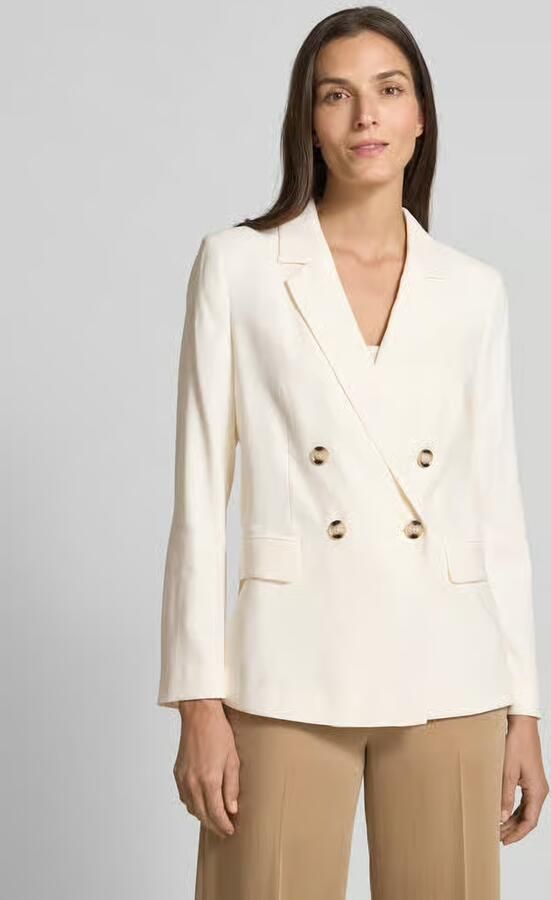 Oui Blazer van viscosemix met klepzakken en reverskraag - Foto 2