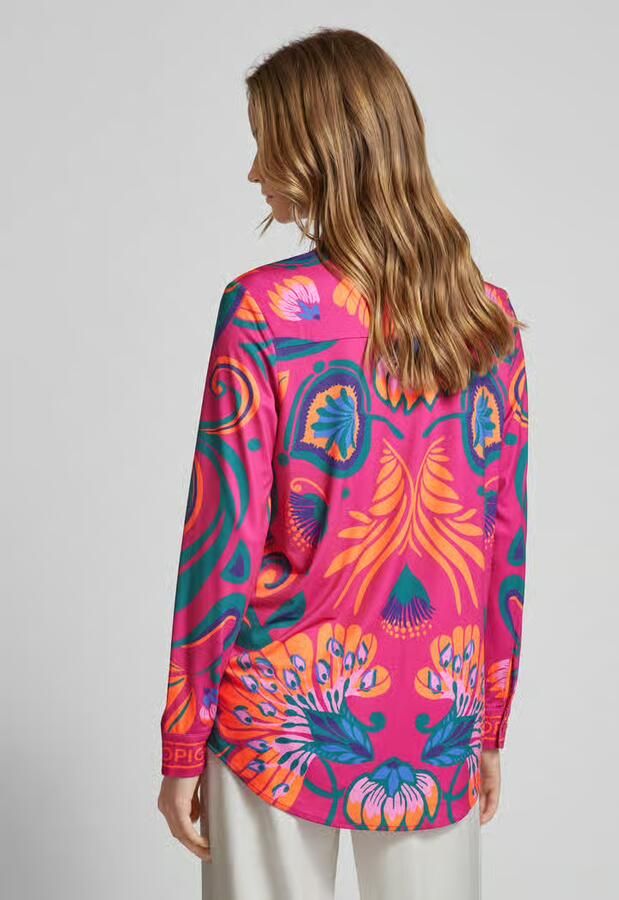 Oui Blouse met all-over print