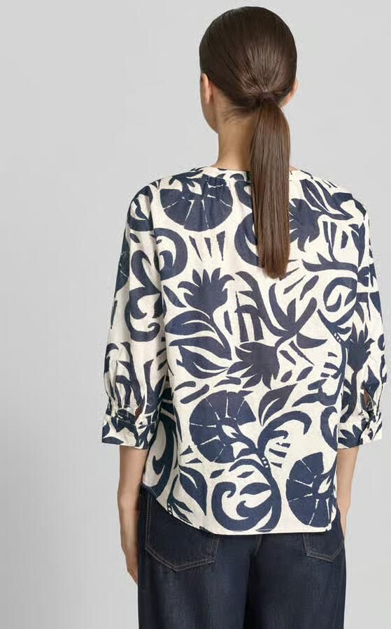 Oui Blouse met tuniekkraag en 3 4-mouw - Foto 2