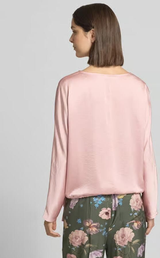 Oui Blouseshirt met ronde hals en Tunnelkoord - Foto 5