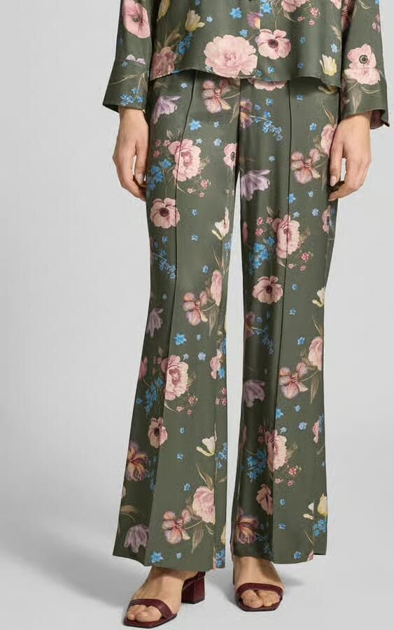 Oui BROEK van Viscose met elastische band - Foto 3
