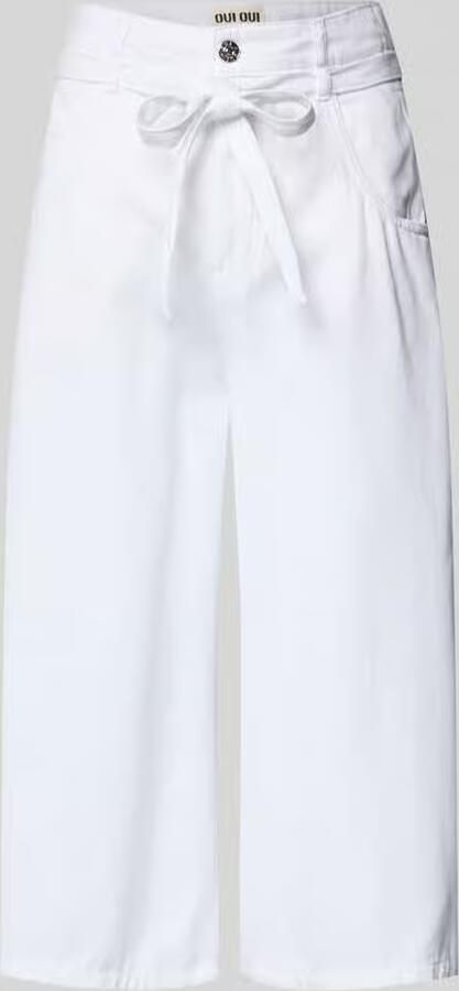 Oui Culotte in 5-pocket-design met bindriem - Foto 2
