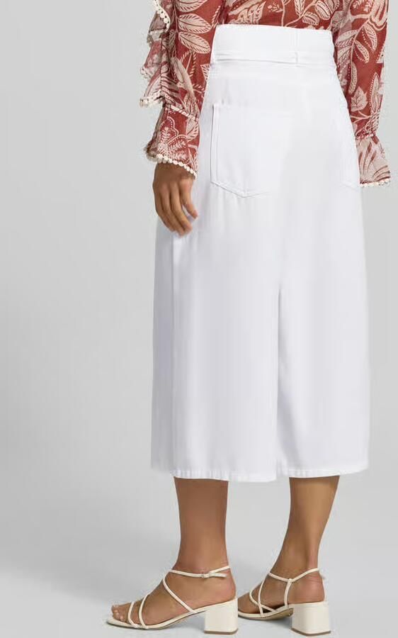 Oui Culotte in 5-pocket-design met bindriem - Foto 3