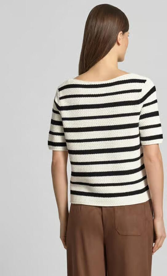 Oui Gebreid shirt met opgestikte zakken - Foto 2