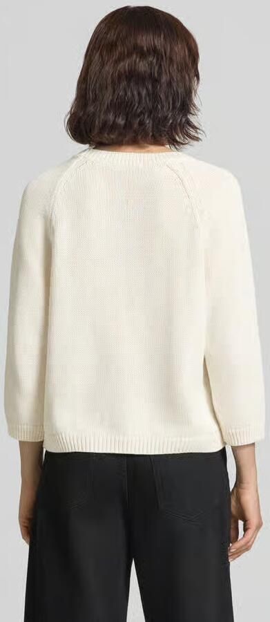 Oui Gebreide pullover in all-over look