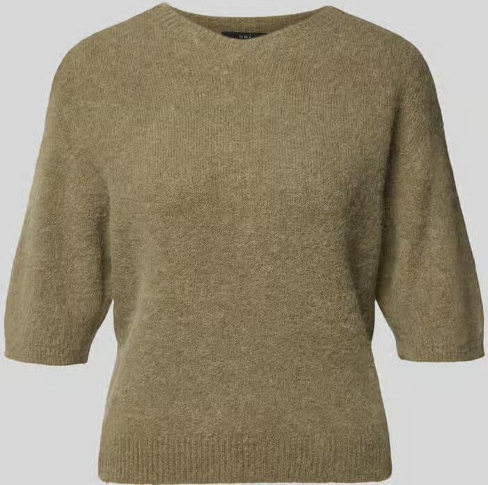 Oui Gebreide pullover met 1 2-mouwen