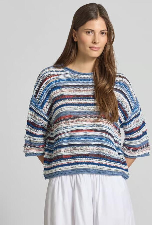 Oui Gebreide pullover met 1 2-mouwen - Foto 2