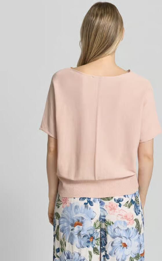 Oui Gebreide pullover met boothals en borstzak - Foto 3