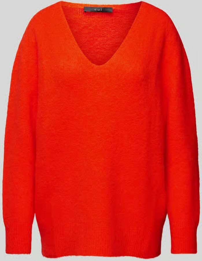 Oui Gebreide pullover met boothals - Foto 2