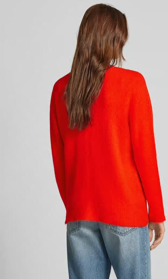Oui Gebreide pullover met boothals - Foto 4
