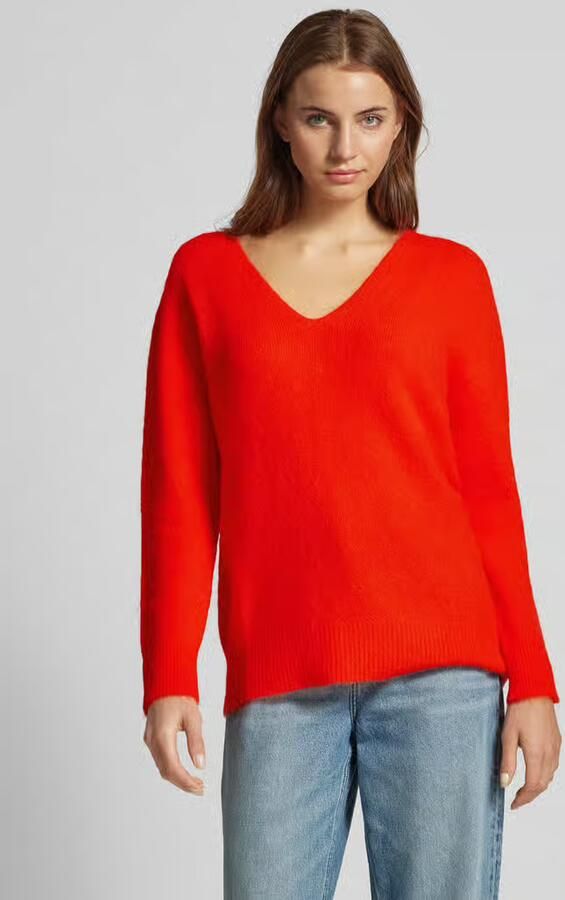 Oui Gebreide pullover met boothals - Foto 3