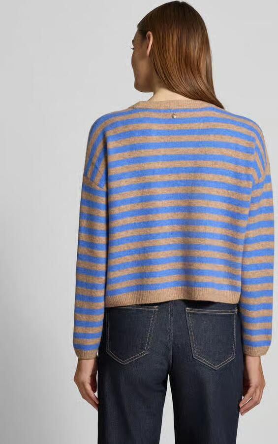 Oui Gebreide pullover met extra brede schouders