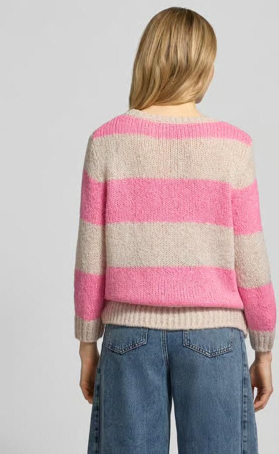Oui Gebreide pullover met geribde boorden - Foto 2