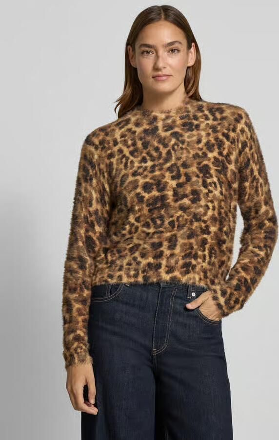 Oui Gebreide pullover met ribboorden - Foto 2