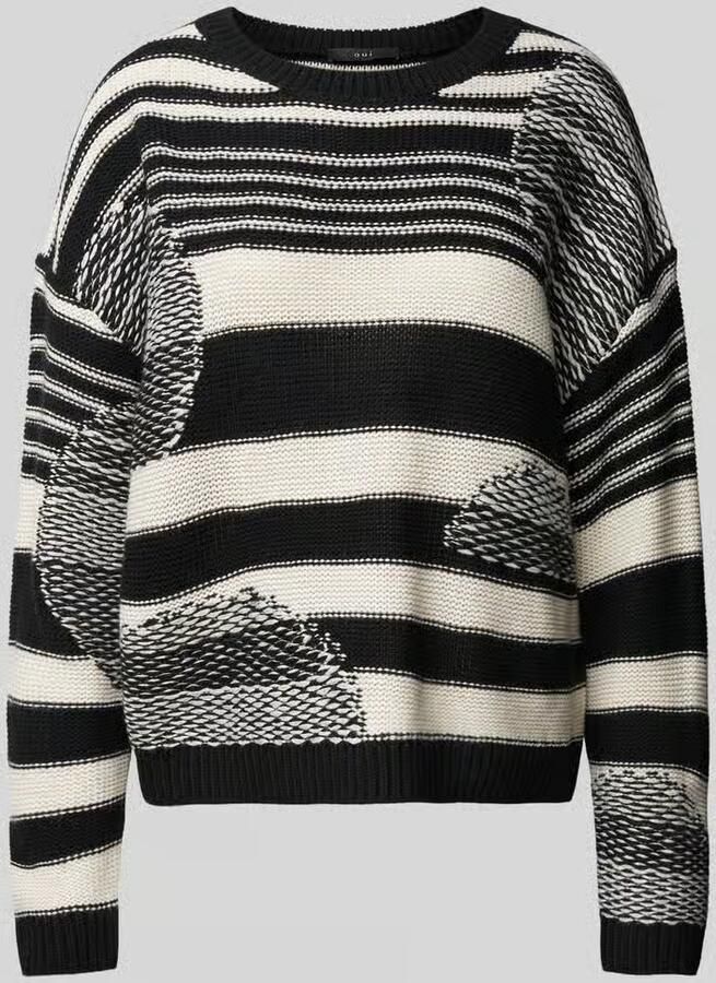 Oui Gebreide pullover met ronde hals - Foto 2