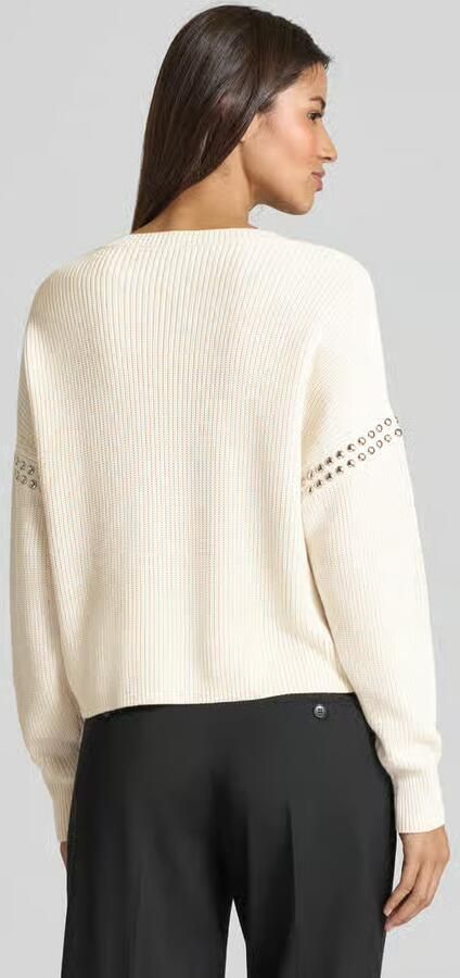 Oui Gebreide pullover met studs - Foto 4