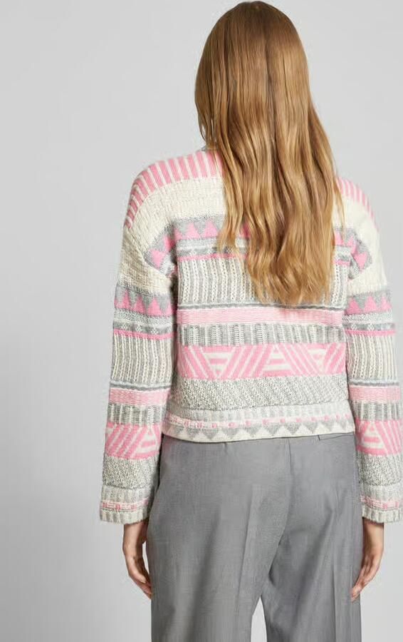 Oui Gebreide pullover met extra brede schouders