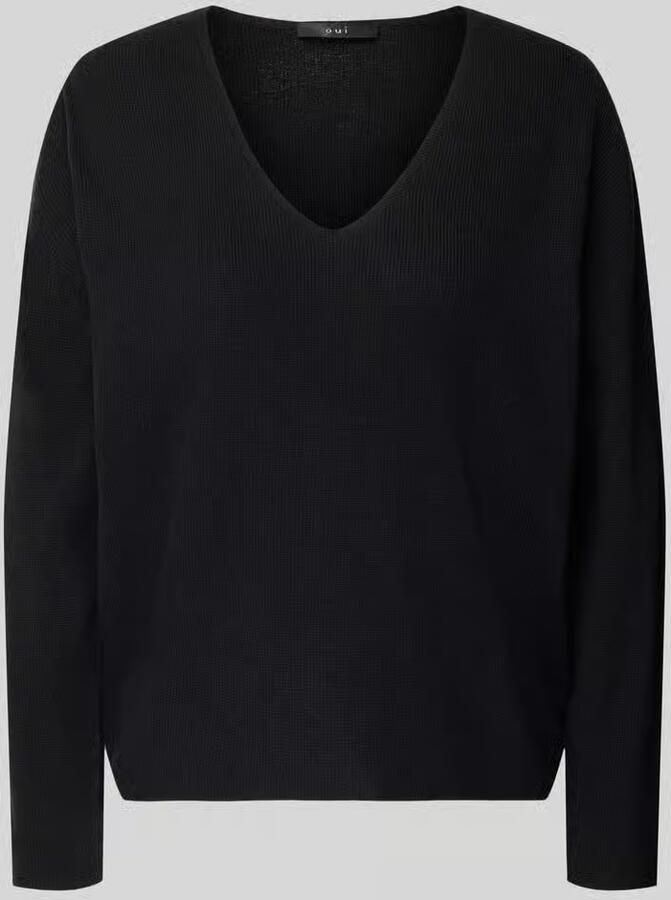 Oui Gebreide pullover van viscosemix model 'FREYJA'