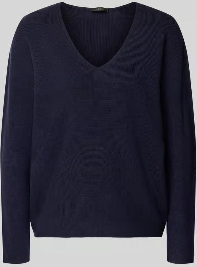 Oui Gebreide pullover van viscosemix model 'FREYJA'