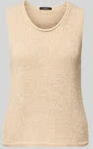 Oui Gebreide top met ronde hals