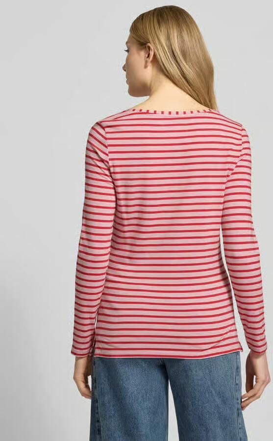 Oui Longsleeve met geribde ronde hals Model 'SUMIKO' - Foto 2
