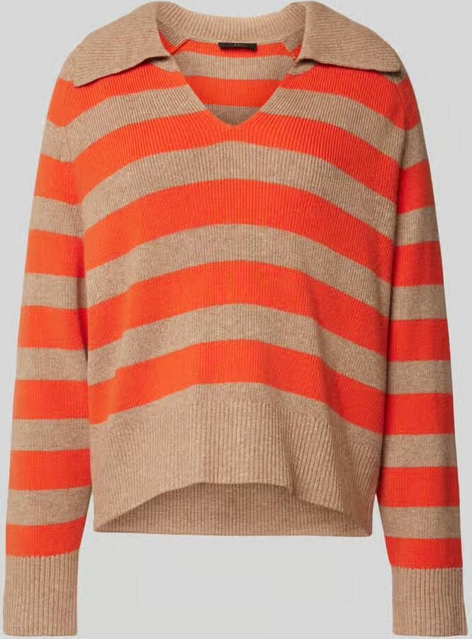 Oui Loose fit gebreide pullover van wolmix - Foto 2